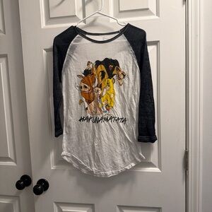 Disney Hakuna Matata Kids Raglan Tee - Black & White